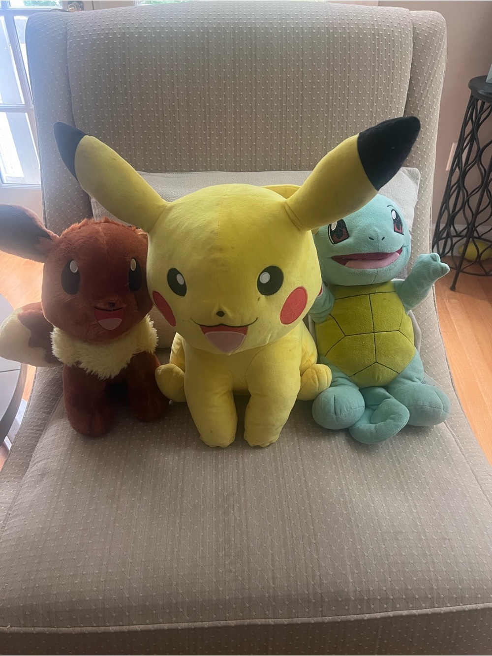 Pokémon Plush Toy - Pikachu, Squirtle, Eevee lot